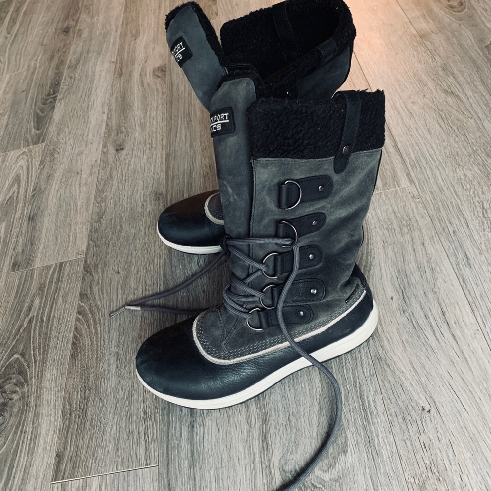 Rockport Waterproof XCS Britt High Boot Sz 6.5 Black/gray
